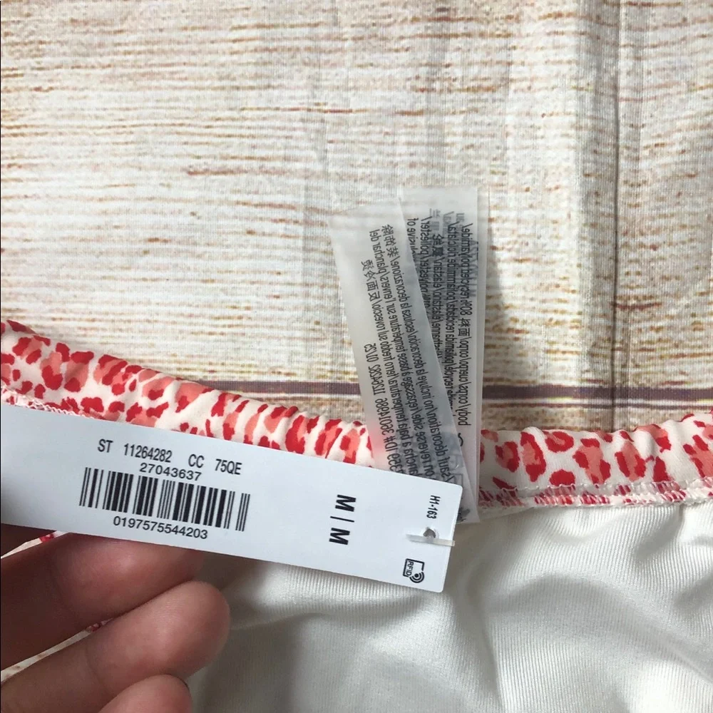 Frankie's Bikinis‎ x PINK Red and White Animal Print Bikini Bottom